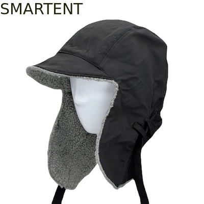 Accesorios ecológicos para exteriores sin crueldad OEM sombrero de nieve RPET negro para invierno proveedor