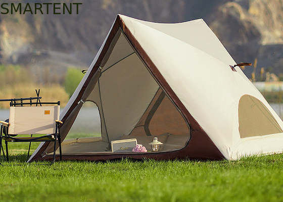 Tienda de campaña emergente para acampada, playa y exterior, impermeable, portátil, 150X200X130CM, con revestimiento de PU2000MM, diseño triangular de poliéster 210T, apertura rápida y totalmente automática. proveedor