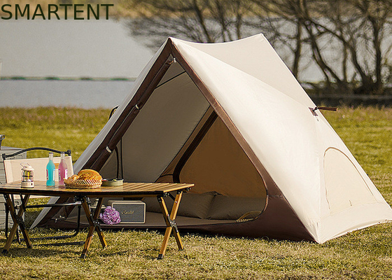 Tienda de campaña emergente para acampada, playa y exterior, impermeable, portátil, 150X200X130CM, con revestimiento de PU2000MM, diseño triangular de poliéster 210T, apertura rápida y totalmente automática. proveedor