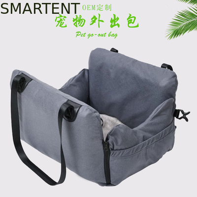 42*49*30CM Cute suministros para mascotas gris Bolso de aire multifuncional para automóviles Nido de mascotas conveniente para viajar Bolso para mascotas de gato y perro proveedor