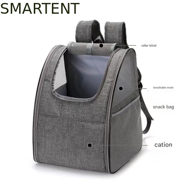 34*28*42CM Gris Mochila plegable para mascotas Tejido suave Mochila bonita para gatitas Estilo lindo / divertido / juguetón Para perfecto proveedor
