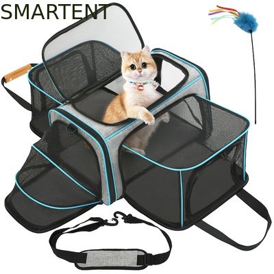 Comprar Bolsa para gatos de 20.2*12.5*12 pulgadas para salir, suministros para mascotas muy duraderos y bonitos, no tóxicos, duraderos y lavables. El paquete incluye 1 X Suministros para mascotas Rosa/Azul/Verde Fabricación en línea