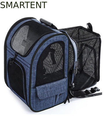Exterior 33.5*27*42CM Azul Cationic Oxford Extensible Mujer de viaje Mochila de viaje Tejido suave Hermosas necesidades de mascotas para sus compañeros satisfechos proveedor