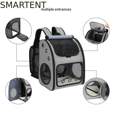 Bolsa de viaje expandible para mascotas al aire libre de 34*27*42.5CM, suministros para mascotas no tóxicos y lindos para unisex en gris. Características: Duradero, lavable proveedor