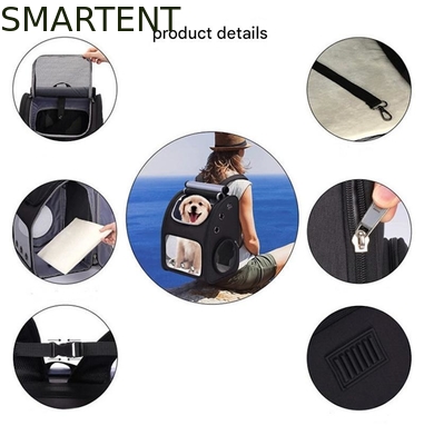 Bolsa de viaje expandible para mascotas al aire libre de 34*27*42.5CM, suministros para mascotas no tóxicos y lindos para unisex en gris. Características: Duradero, lavable proveedor