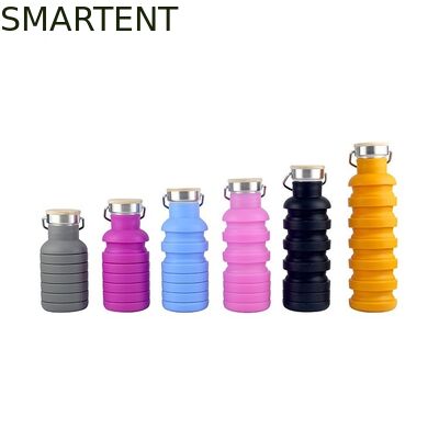 Comprar Botellas de agua de silicona plegables sin BPA con certificación CEE para un estilo de vida activo y saludable Fabricación en línea