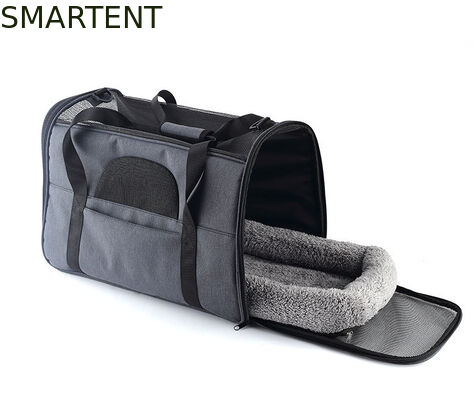 Comprar Bolso de mascotas portátil de doble color de poliéster unisex confortable, duradero, accesorios prácticos adecuados para mascotas Fabricación en línea