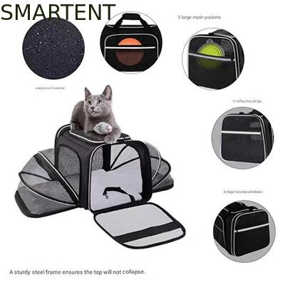 Dogs Cats and Rabbits Cute Pet Supplies Playful Style Chew Play Sleep Functions Gray Cationic Polyester Multi-Purpose Outdoor Travel Carry HandBag proveedor