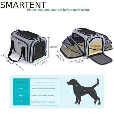 Dogs Cats and Rabbits Cute Pet Supplies Playful Style Chew Play Sleep Functions Gray Cationic Polyester Multi-Purpose Outdoor Travel Carry HandBag proveedor