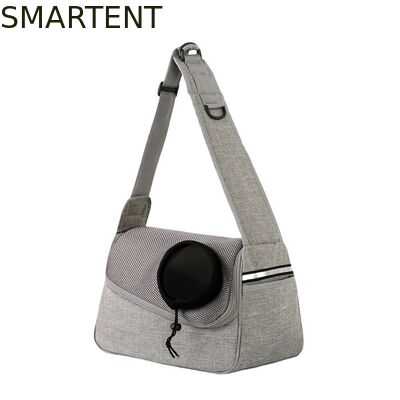 36*19*12CM Unisex Durable Washable Non toxic Lovely Durability Gray Oxford Pet Outing Shoulder Bag proveedor