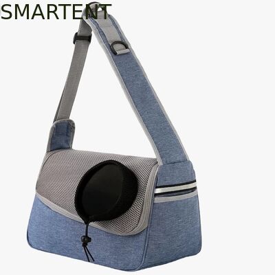 36*19*12CM Unisex Durable Washable Non toxic Lovely Durability Gray Oxford Pet Outing Shoulder Bag proveedor