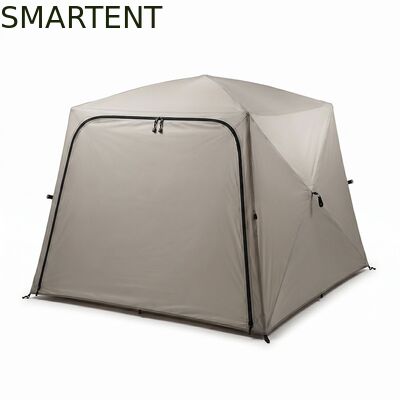 Comprar Carpa portátil plegable de instalación instantánea a prueba de sol, impermeable color beige plateado recubierto 210D tienda de campamento al aire libre de Oxford ideal para salidas al parque y picnics. Fabricación en línea