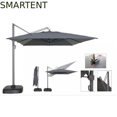 Comprar 360 café rotatorio del hotel del paraguas 2.7M Side Pole Parasol del parasol del Pub del grado Fabricación en línea