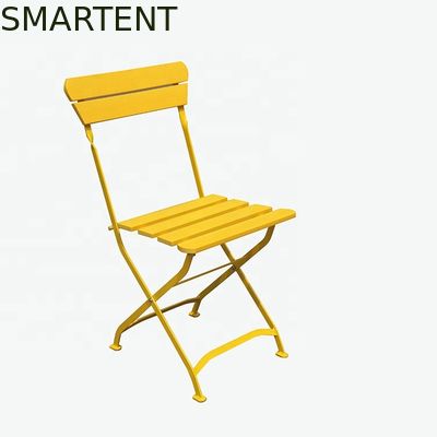 Comprar El marco revestido plegable amarillo al aire libre del tubo del polvo de metal del sillón de la playa dobla encima de ocioso de la playa Fabricación en línea