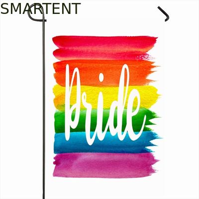 Comprar gay de encargo Pride Garden Banner del arco iris de las banderas de playa de la transferencia de calor del poliéster 100D Fabricación en línea