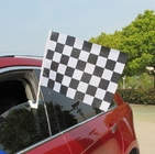 Demuestre la ventosa auto de las banderas 12x18inch de las banderas del poliéster de las banderas el competir con auto proveedor