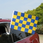 Demuestre la ventosa auto de las banderas 12x18inch de las banderas del poliéster de las banderas el competir con auto proveedor