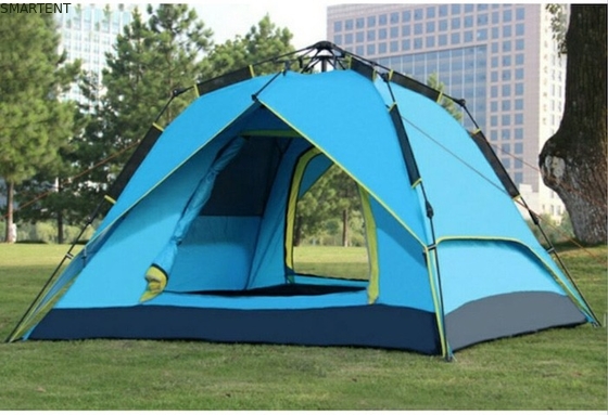 Tendas de campamento al aire libre con tejido de poliéster a prueba de agua y a prueba de sol de 190T para 3-4 personas proveedor