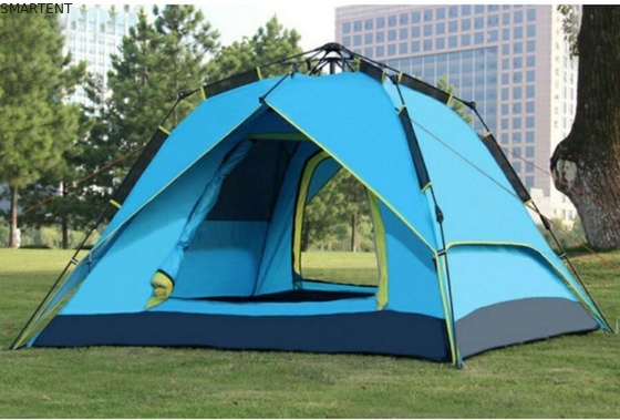 Tendas de campamento al aire libre con tejido de poliéster a prueba de agua y a prueba de sol de 190T para 3-4 personas proveedor