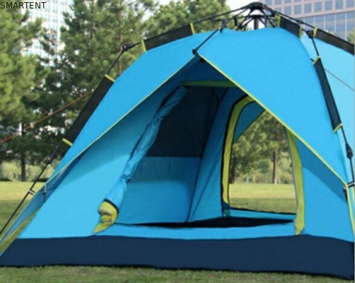 Tendas de campamento al aire libre con tejido de poliéster a prueba de agua y a prueba de sol de 190T para 3-4 personas proveedor