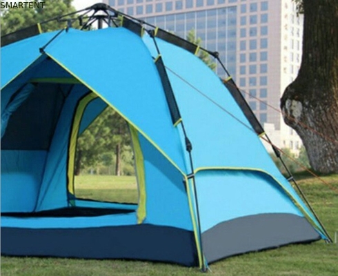 Tendas de campamento al aire libre con tejido de poliéster a prueba de agua y a prueba de sol de 190T para 3-4 personas proveedor