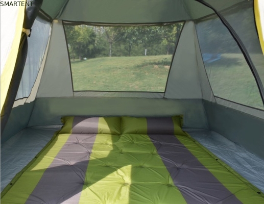 210*210*145CM Gris impermeable recubierto de 190T poliéster Automático al aire libre carpas de campamento pop up carpas de sombra de sol plata PU2000MM proveedor