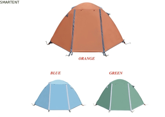 150*210*120cm Impermeable Naranja 210D Poliéster Ripstop Revestido PU3500+ Tiendas de campaña al aire libre Apta para 2 ~ 3 personas proveedor