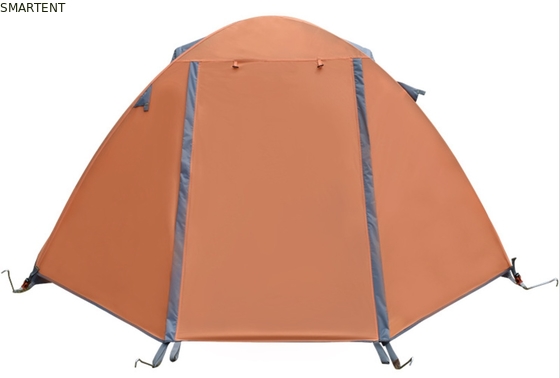 Tienda de campamento al aire libre 210*180*130cm Color naranja 210D Poliéster Ripstop PU2000mm Revestida para campo de nieve y evento familiar proveedor