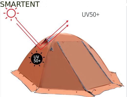 Comprar 210X180X130cm Naranja impermeable PU2000mm Revestida con poliéster 190T Acogedora tienda de campamento Fabricación en línea