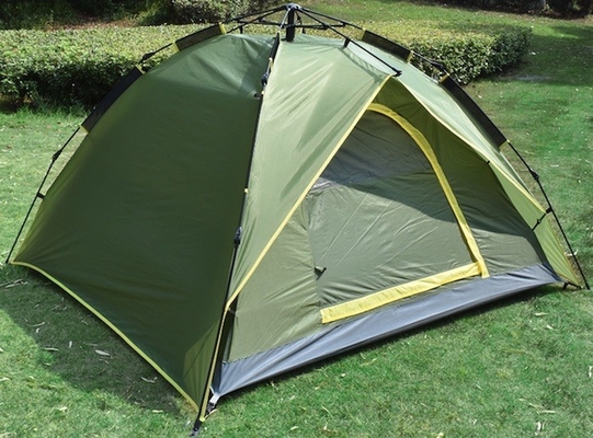 Tiendas de campaña al aire libre Diseño de moda multifuncional automático de fibra de vidrio confortable dosel protector solar e impermeable para 3-4 personas proveedor