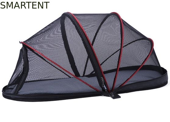 Comprar Portable al aire libre fácilmente plegable 40X41X82CM Ventilación malla de nylon tienda acogedora para perros negro refugio para mascotas lindas Fabricación en línea
