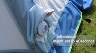 Azul inflable los 210X210X150cm de la tienda de la bóveda del aire de las tiendas al aire libre inflables de TPU poste proveedor
