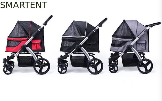 Comprar Fuentes lindas del animal doméstico de la carretilla del gris 600D Oxford de la tienda impermeable de aluminio del perro el 103x90x60cm Fabricación en línea