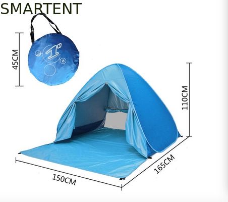 Comprar El refugio del poliéster 190T Sun surge la sombra de la tienda para la cortina de puerta del frente W de la playa Fabricación en línea