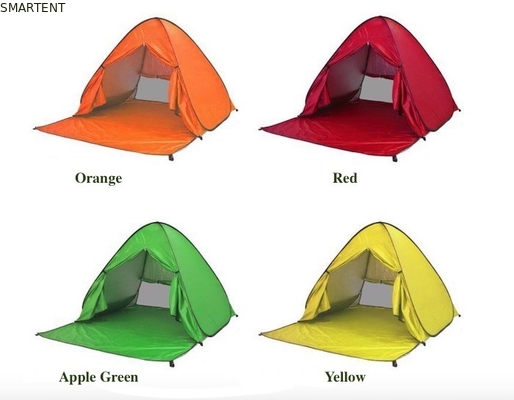 Tiendas de campamento al aire libre Tienda de playa automática de tamaño más grande recubierta de plata de 190T de poliéster 165 * 200 * 130cm a prueba de sol con UV 50 proveedor