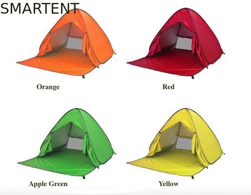 Comprar Tiendas de campamento al aire libre Tienda de playa automática de tamaño más grande recubierta de plata de 190T de poliéster 165 * 200 * 130cm a prueba de sol con UV 50 Fabricación en línea