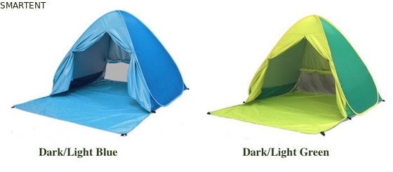 Tiendas de campamento al aire libre Tienda de playa automática de tamaño más grande recubierta de plata de 190T de poliéster 165 * 200 * 130cm a prueba de sol con UV 50 proveedor