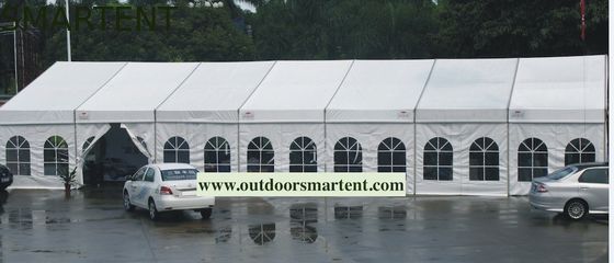 Comprar Toldo blanco resistente al fuego del Gazebo de la tienda del partido 10x30 con la boda H6XW7XL50M del PVC de los flancos Fabricación en línea