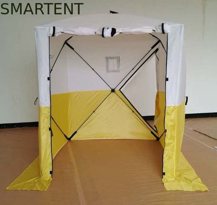 Comprar 200*200*200MM Tiendas de trabajo para exteriores de doble color impermeables en PU recubiertas en poliéster 200D Oxford Fabricación en línea