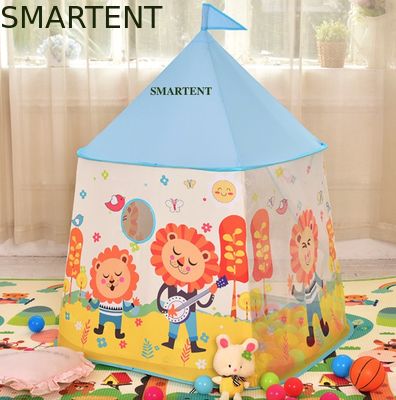 Comprar Tienda al aire libre Lion Pattern Kids Tepee de impresión plegable de la casa del juego del festival que acampa Fabricación en línea