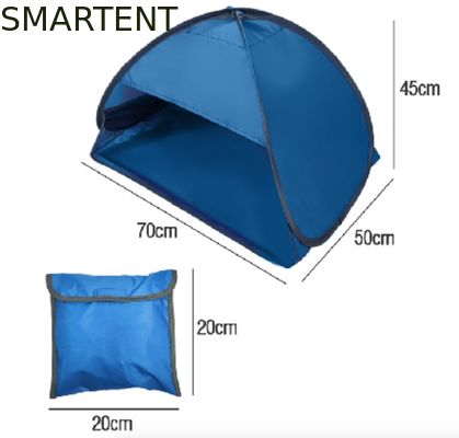 Comprar Tienda al aire libre azul plegable ligera los 70X50X45cm del estallido del refugio de Sun del poliéster de las tiendas de campaña 190T para arriba Fabricación en línea