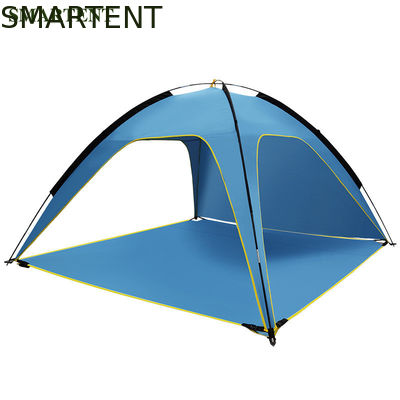 Comprar Estallido al aire libre revestido de plata azul del poliéster de las tiendas de campaña 190T encima del refugio los 210X210X130cm de la playa Fabricación en línea