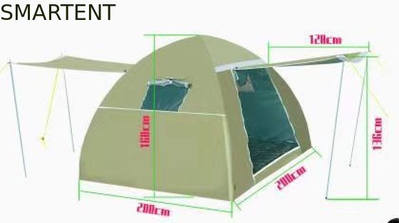 Comprar Las 4 tiendas al aire libre inflables grandes de la persona platean la tienda los 200X200X150CM del aire de la bóveda de Colated 210T Fabricación en línea