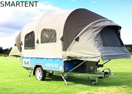 Comprar Tienda inflable del remolque de campista del marco del tubo de la lona TPU del poliéster de la tienda de los 6X2X1M Outdoor Roof Top Fabricación en línea