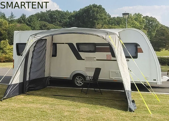 Comprar 350X250X240CM Custom Inflable Gris Impermeable PU3000MM 300D Poliéster Oxford Exterior RV Toldo lateral Fabricación en línea