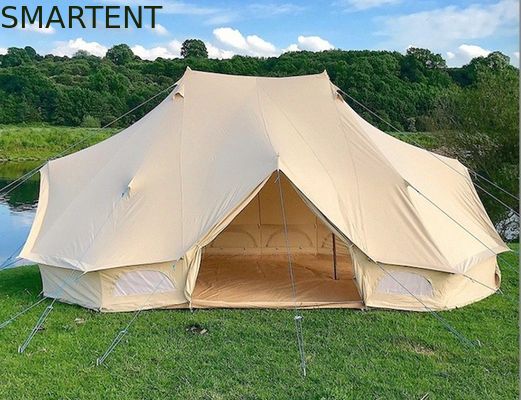 Comprar Tienda de Bell al aire libre del emperador de las tiendas de campaña de la lona de algodón beige de los 400X600X300CM de una sola capa Fabricación en línea
