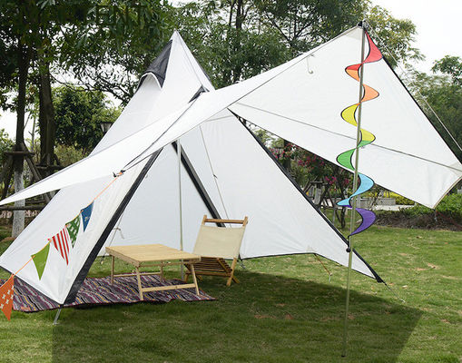 Comprar Tienda india al aire libre los 320X260X200CM de Yurt de la tienda de los indios norteamericanos de las tiendas de campaña de la lona de algodón blanca Fabricación en línea