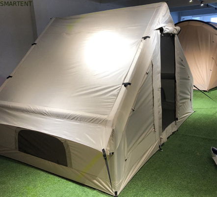 Al aire libre 300X200X200CM Canvas Inflable tienda de campamento Casa de campaña Doble capa de algodón beige proveedor