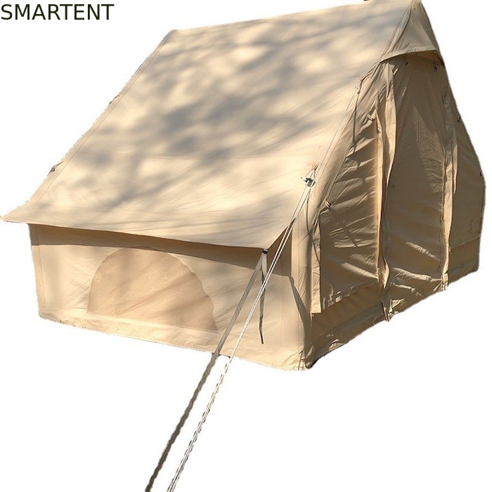 Tiendas de campamento al aire libre Tienda inflable a prueba de lluvia de algodón beige espeso para campamento familiar y aventuras al aire libre proveedor