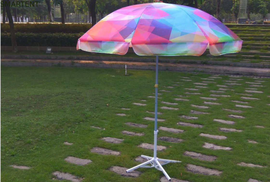 Parasol del poliéster de la pulgada 190T del paraguas 48 de la sombrilla de la playa del patio del multicolor del 120CM proveedor